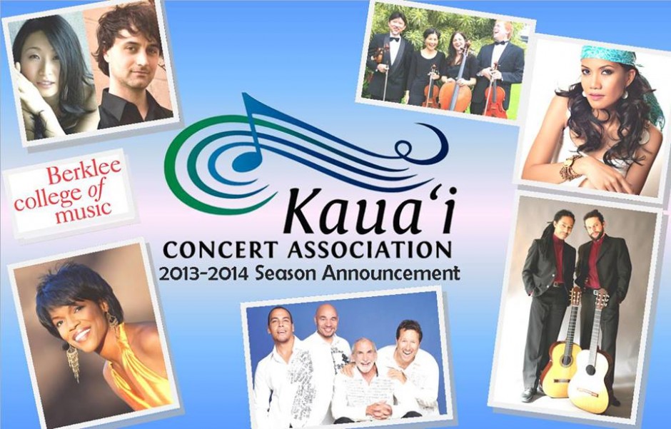 Kauai Concert Association Announces Season 20132014 Sunday September