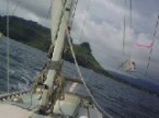 sailing Deja vu out of Nawiliwili harbor