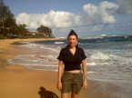 Enjoying Kauai's beaches