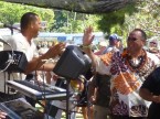 High-fived by Kauai Mayor Bernard Carvalho